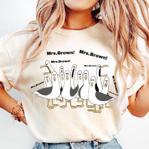 Custom teacher shirt with Mr Mrs name funny duck design school outfit