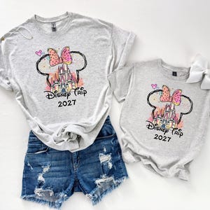 Disney family trip shirts 2027, matching outfits