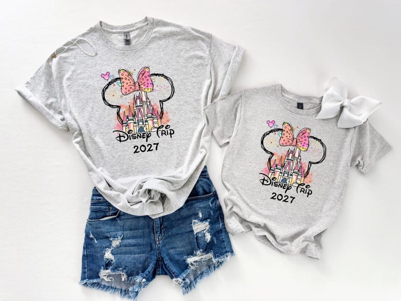 Disney family trip shirts 2027, matching outfits
