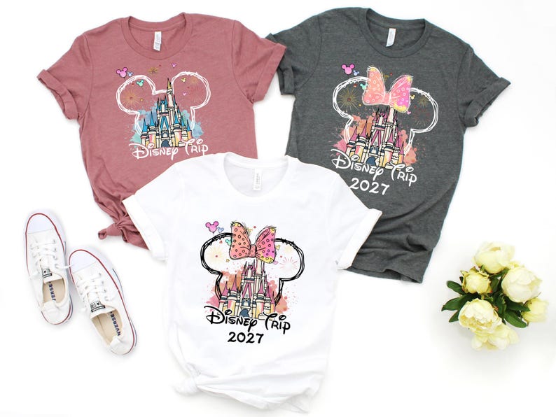 Disney 2027 castle shirts