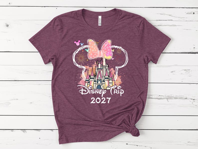 Castle Disney shirts 2027, trip matching tees