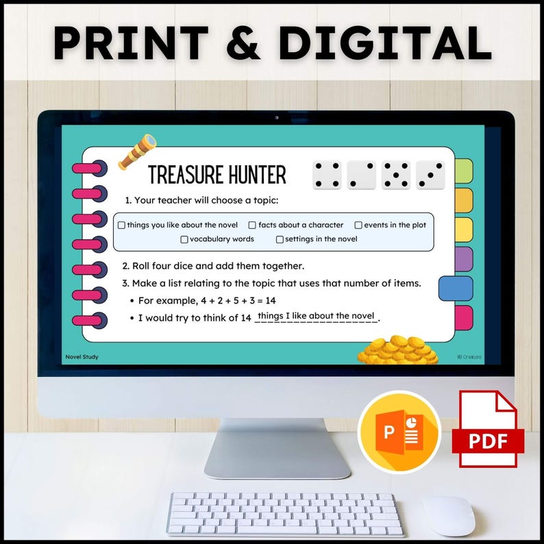 Generic Novel Study Any Book Club Packet Worksheets Template and ...