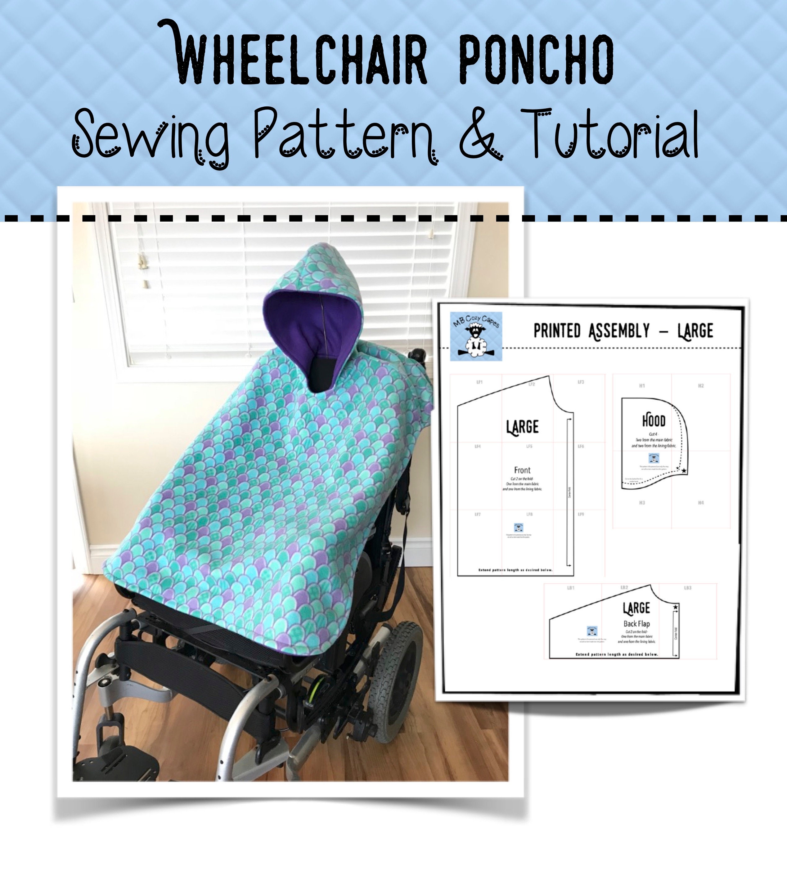 Generisch Sweat à capuche pour fauteuil roulant – Une chaise sur ro