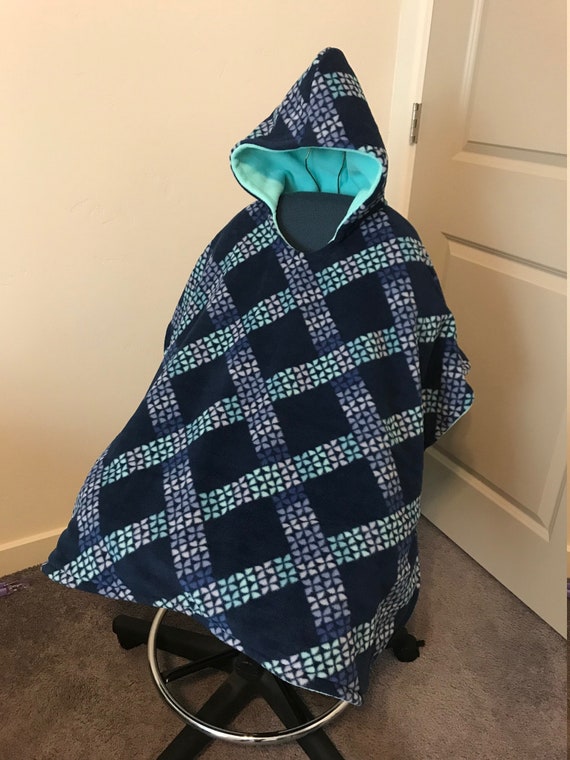 blanket poncho hoodie