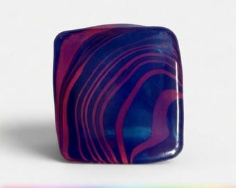 Pelota antiestrés de gel suave y blandita con diseño tie-dye de frambuesa azul, juguete antiestrés de recuperación lenta.