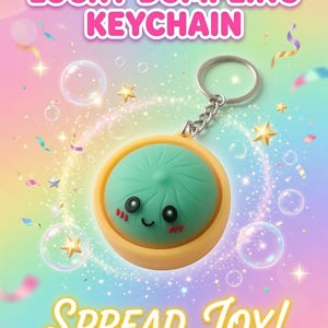 Lucky Dumpling Keychain (blue)