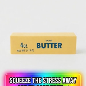 Realistic Scented Salted Butter Stick Fidget Toy – Slow Rise Sensory Stress Relief Squishy