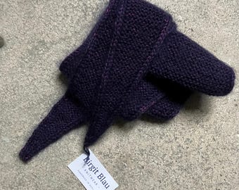 Small scarf made of wool mohair silk