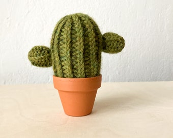 Kaktus Miniatur, gestrickter Kaktus Wolle, Dekoration frs Bro,  Einweihungsgeschenk, Mini Kakteen, Kaktus Nadelkissen, Office Deco - Etsy  sterreich