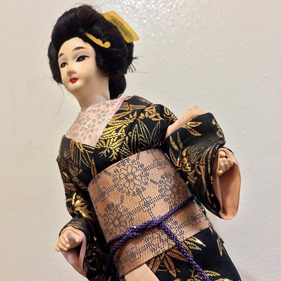 vintage japanese geisha doll