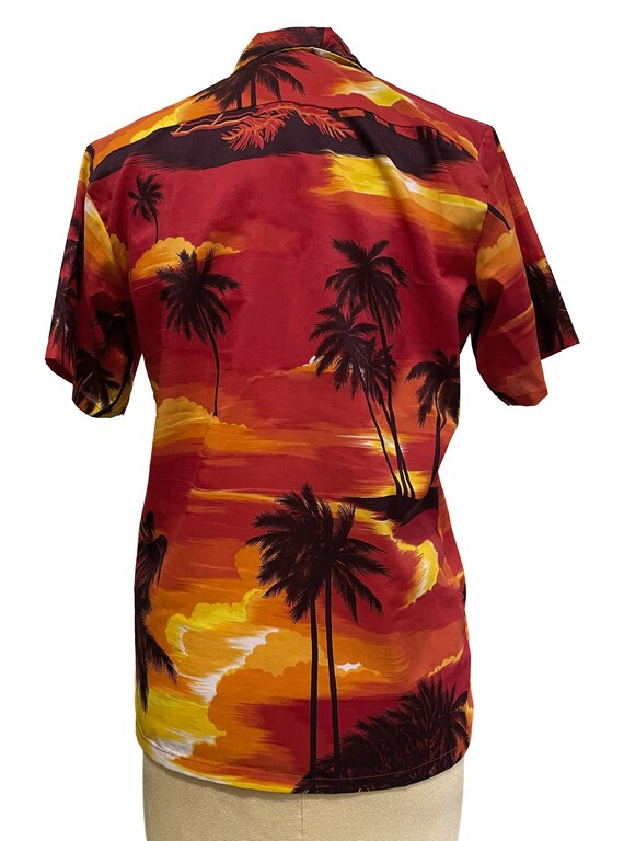 Vintage Hawaiian Shirt by Nui Nalu (Big Wave) - O… - image 3