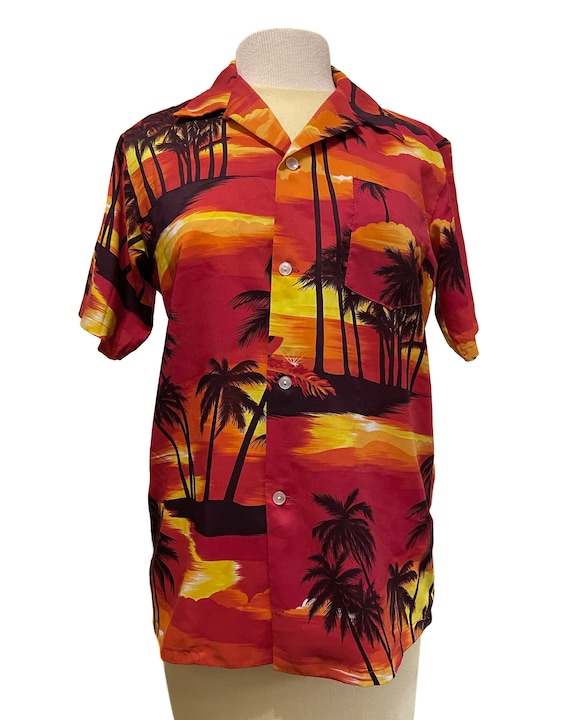 Vintage Hawaiian Shirt by Nui Nalu (Big Wave) - O… - image 2