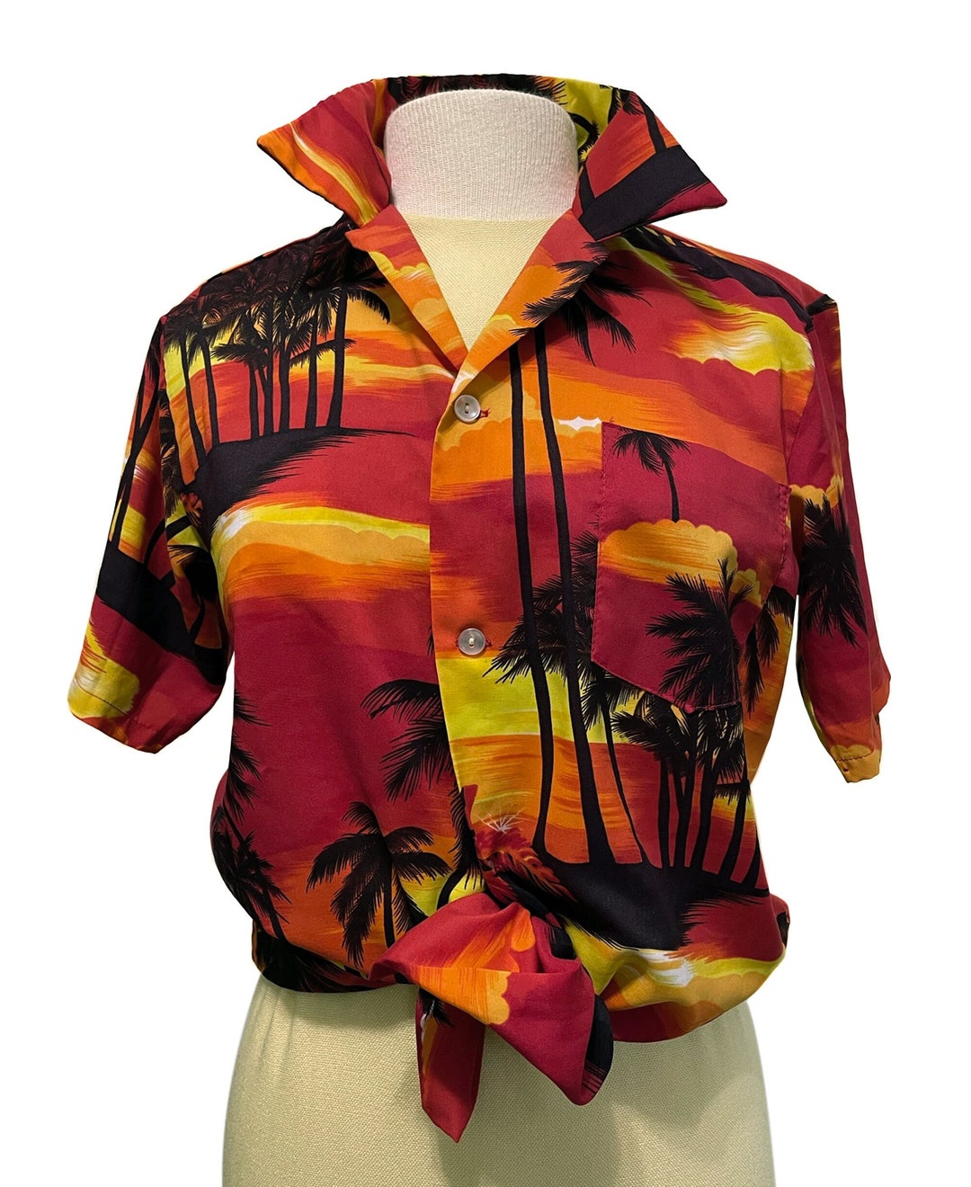 Vintage Hawaiian Shirt by Nui Nalu Hawaii - Tropical Print - Size