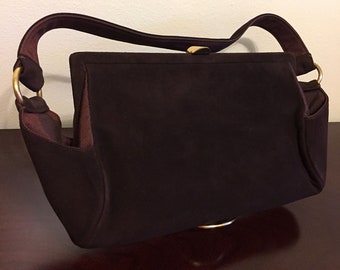 Jahrgang 1950 ROSENFELD ORIGINAL Handtasche in dunkelbraun