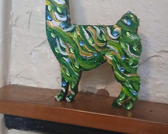 Home decorative Llama wooden figurine
