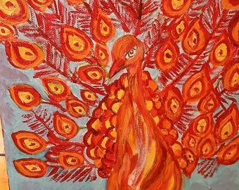 Home decor fantasy Peacock canvas