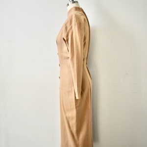 Vintage 1950s Brown Pencil Dress image 4