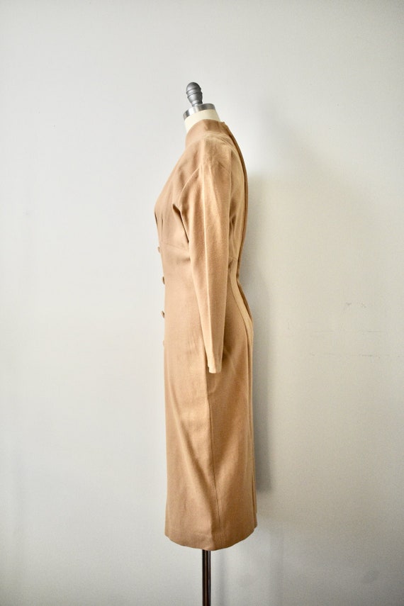 Vintage 1950s Brown Pencil Dress - image 4