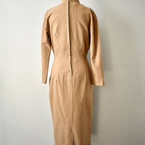 Vintage 1950s Brown Pencil Dress image 5