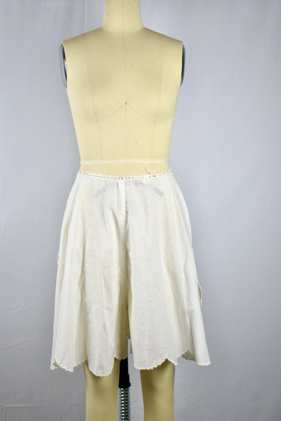 Antique Edwardian 1900 Cotton White  Long Underwea