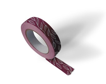 Ivy silver metallic (berry) 15mm washi tape
