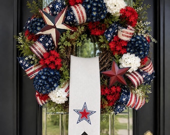 Anpassad patriotisk broderad kransbåge