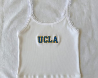 Camiseta sin mangas universitaria personalizada, camiseta universitaria, top universitario personalizado, camiseta con el espíritu universitario, camiseta de equipo deportivo, camiseta universitaria personalizada