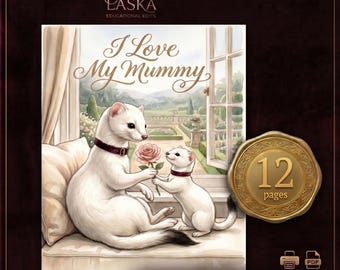 Libro per bambini "I Love My Mummy", storia della donnola, libro per la buonanotte per bambini piccoli (PDF, download digitale)