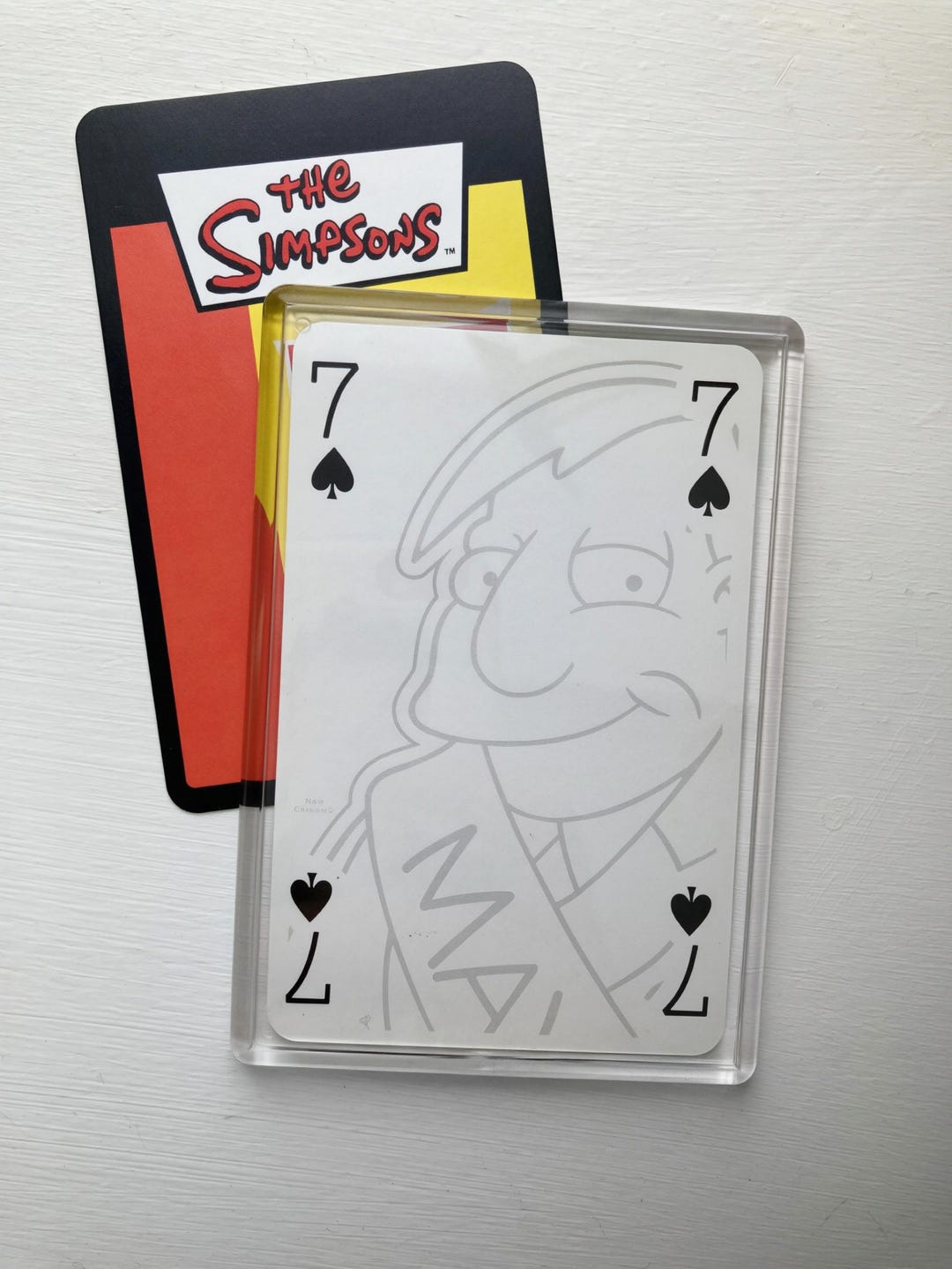 Simpsons Card Table The Simpsons - Genuine, Vintage Playing Card. Very Rare, Collectible ...