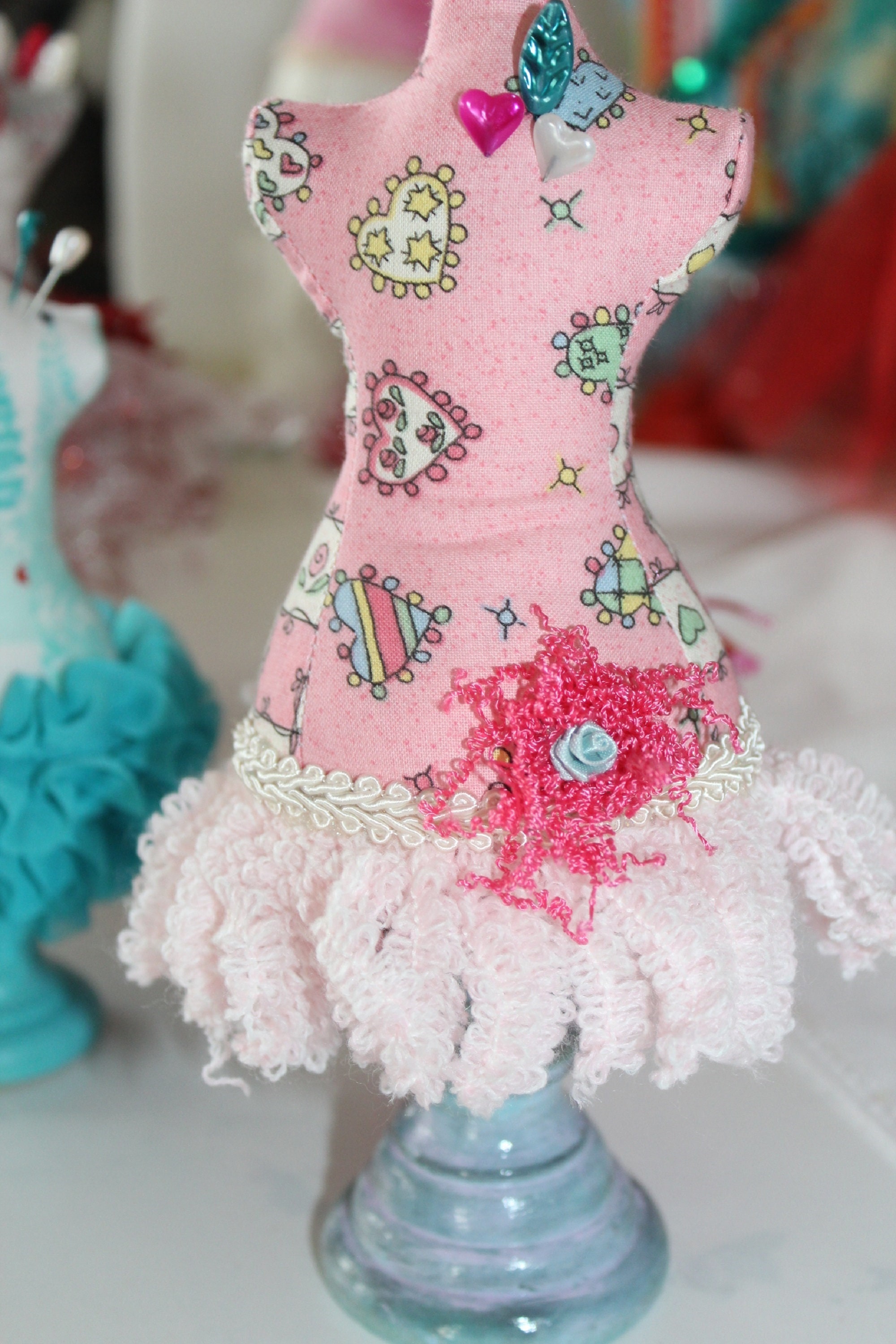 Mannequin Medium Dress Form Pin Cushion Pincushion Pink Etsy
