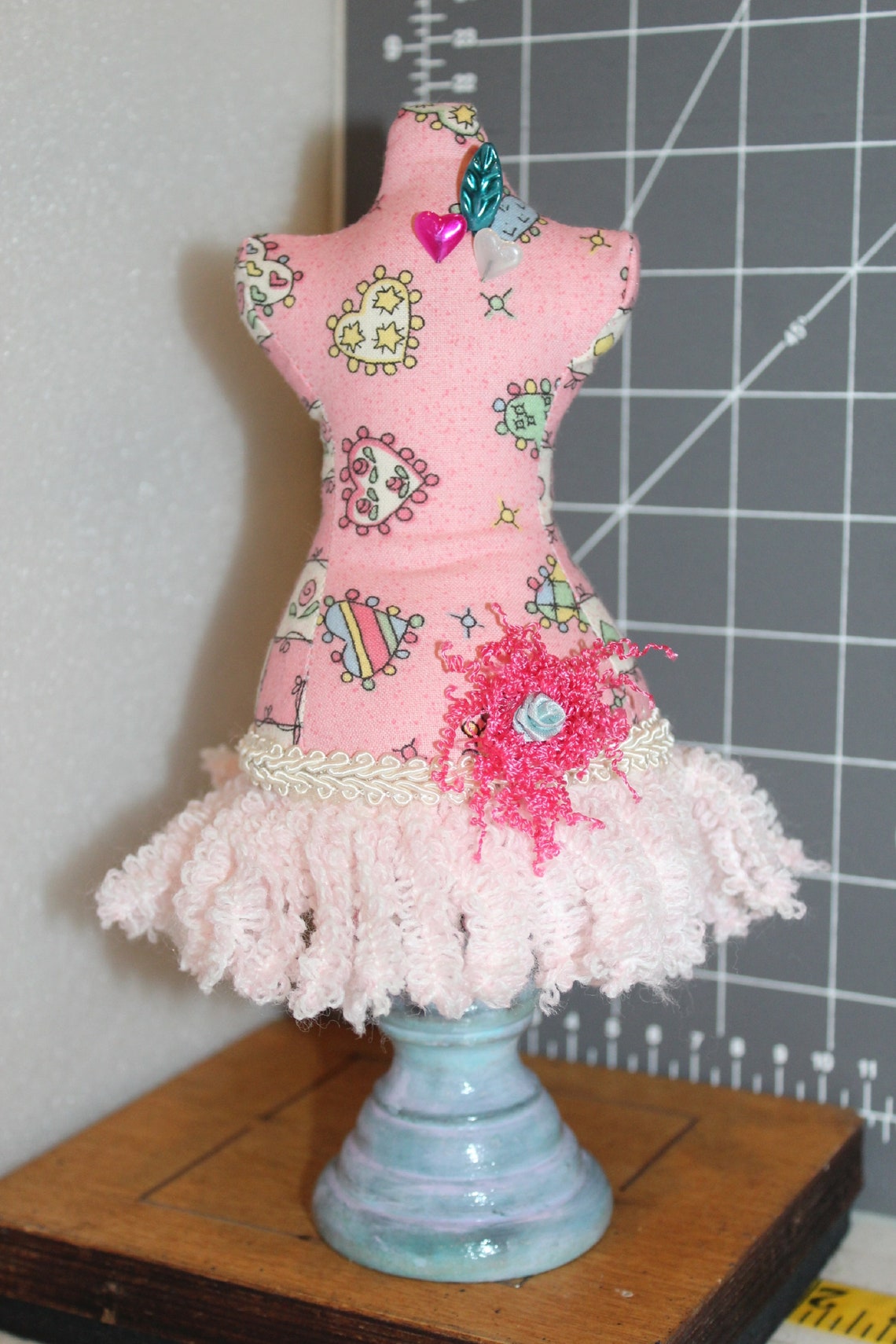 Mannequin Medium Dress Form Pin Cushion Pincushion Pink Etsy