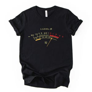 Vintage VU Meter Audio Engineer Shirt, Sound Engineer Gift Tee