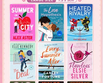 Custom Book Cover Stickers | Journaling | Scrapbooking | Reading Gifts | Booktok | Reading tracker | TBR Tracker