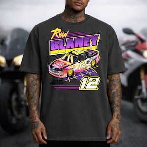 Comfort Colors Ryan Blaney #12 NASCAR Sweatshirt: Retro Racing Style