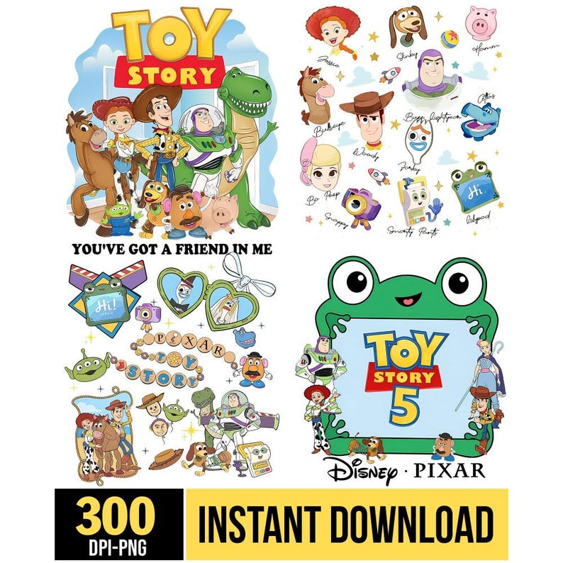 Toy Story 5 I Knew It I Knew You PNG Design, Western Cowgirl Characters Digital Download, Birthday Era Graphic for T-Shirt Mug Sticker image 1