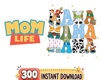 Mama Toy Story Film Png, Cartoon Muttertag Png, Benutzerdefinierter Name Png, Familienurlaub Png, Magisches Königreich Png, digitaler Download