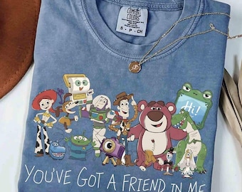 Comfort Colors Toy Story 5 You've Got A Friend In Me Retro Shirt, Disneyworld Toy Story Tee, Funny Toy Story Family Matching Trip 2026 Tee