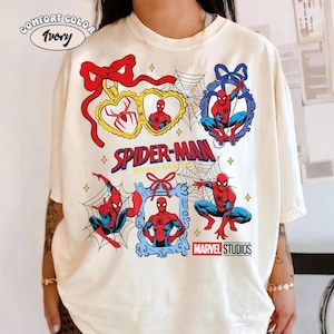 Vintage Comfort Colors Coquette Bow Spider-Man Brand New Day Shirt, Spider Man For Kid Shirt, Superhero MCU Spider Man Tee, Spider Man shirt Bild 1
