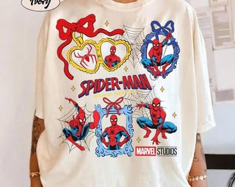 Vintage Comfort Colors Coquette Bow Spider-Man Brand New Day Shirt, Spider Man For Kid Shirt, Superhero MCU Spider Man Tee, Spider Man shirt