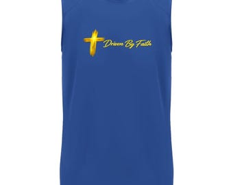 Christin Gym Sleeveless Performance Driven By Faith Tee
