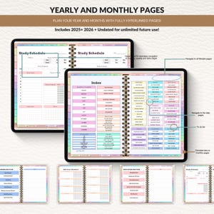 GoodNotes Digital Planner Bundle, Hyperlinked Productivity System (Digital Download) image 8
