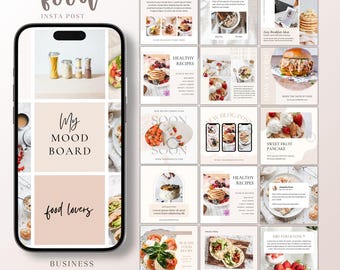 Business Instagram Templates, Social Media Marketing Canva Posts (Digital Download)