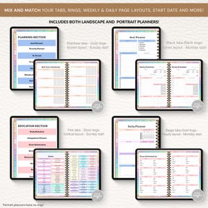 GoodNotes Digital Planner Bundle, Hyperlinked Productivity System (Digital Download) image 7