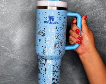 Little Mermaid Engraved Stanley Tumbler | 40oz Insulated Travel Mug
