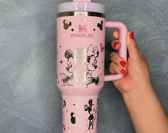 Mickey Minnie Mouse 40oz Stanley Tumbler | Custom Engraved Stainless Steel Travel Mug