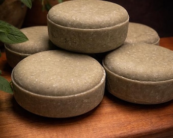 Champú sólido natural, limpieza herbal, cuidado capilar ecológico, champú sólido hecho a mano
