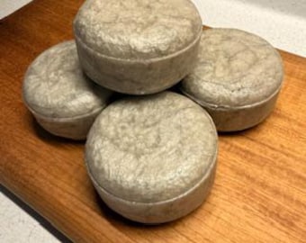 Pastilla de champú natural de romero y menta, pastilla de champú para el crecimiento del cabello, champú sólido clarificante, cuidado capilar natural hecho a mano