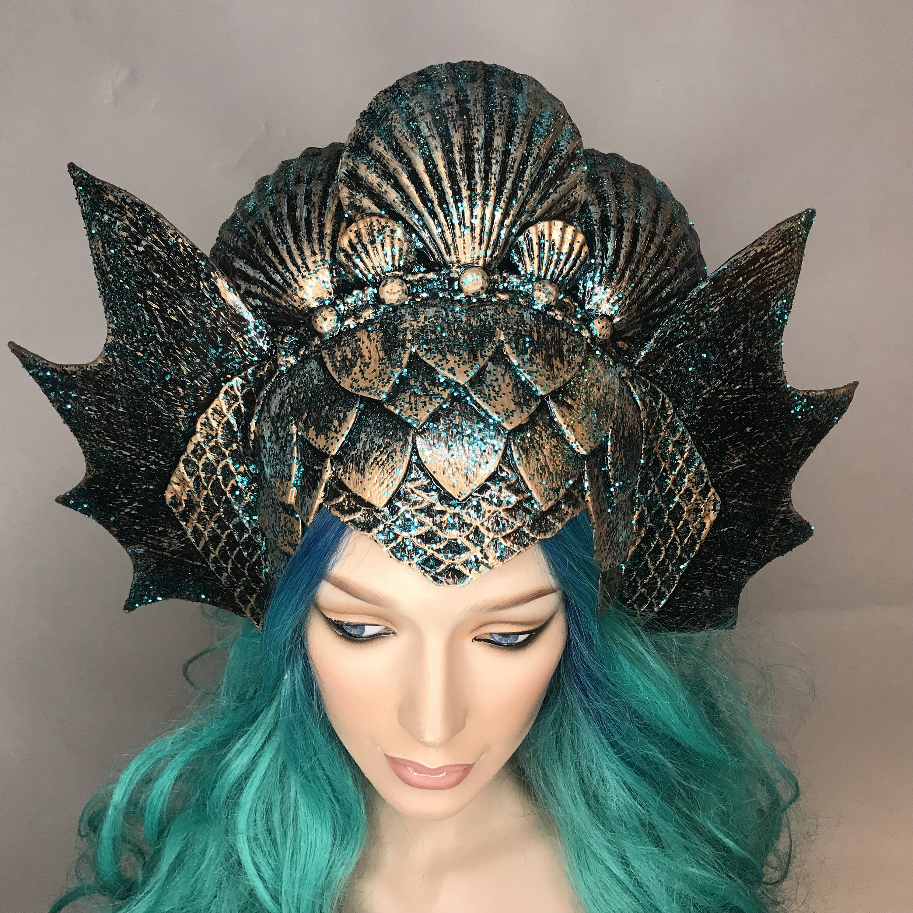 knee length dresses for ladies Mermaid Headpiece Set “Lacustris” for Underwater Use – AGlassCrown