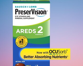 Bausch + Lomb PreserVision AREDS 2 Eye Vitamin Supplement – Macular Health Support