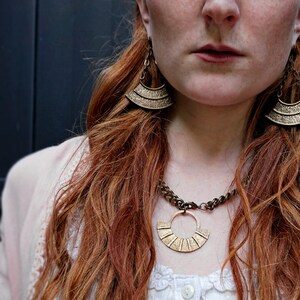 ARCH PENDANT /// bohemian necklace / layering necklaces / gift for her image 1